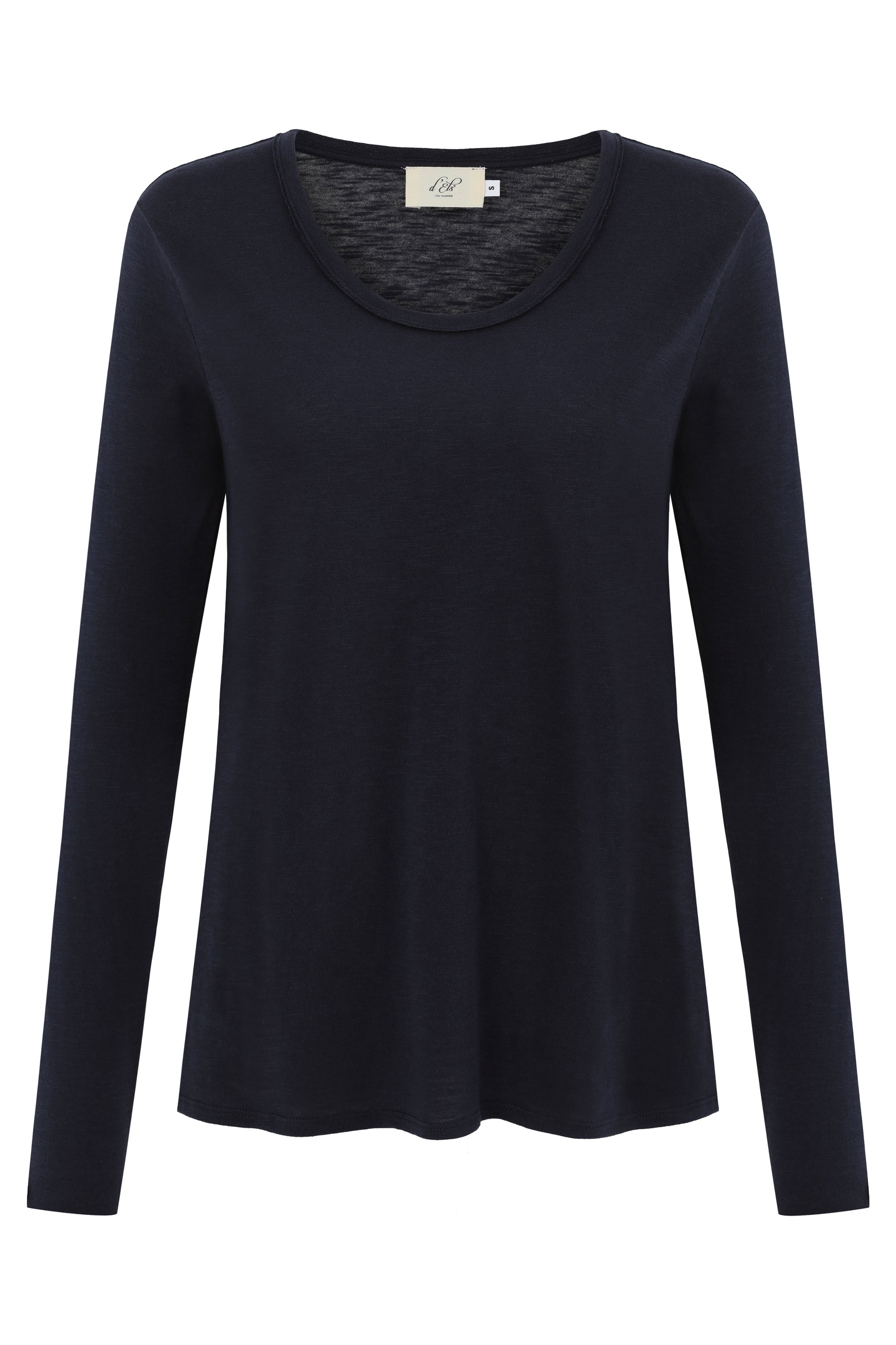 Miriam Women T-Shirt Round Neck Long Sleeve Night Sky